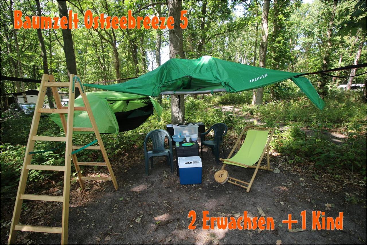 Baumzeltdorf Ostseebreeze Direkt Am Strand Dranske Exterior foto